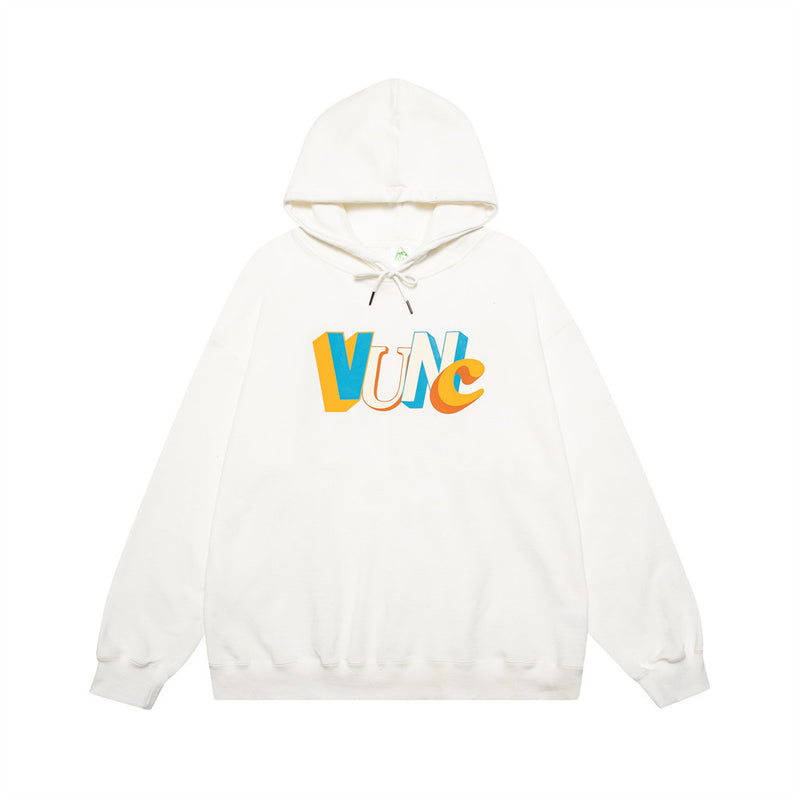 Men Hoodie Loose Letter Print Hooded Men Spring and Autumn Long Sleeve Top