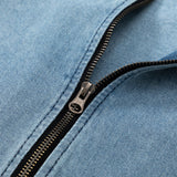 Men Denim Jacket Men's Spring and Autumn Loose Casual Long Sleeves Shirt Jacket