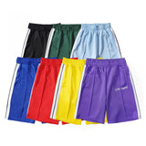 Palm Angle Shorts Palm Angels Casual Striped Shorts Elastic Men and Women Sports