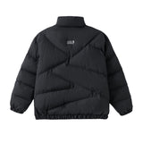 Men Cotton Mixed Jacket Coat Thickening Stand Collar Men's Clothing Cotton Clothing Winter Warm and Loose Coat