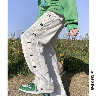 Men Sweatpants Men Spring Trend Loose Track Sweatpants Casual
