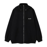 Men Hoodie Stand Collar Hooded Sweater Cardigan Men's Detachable Hat Stitching Zipper Jacket