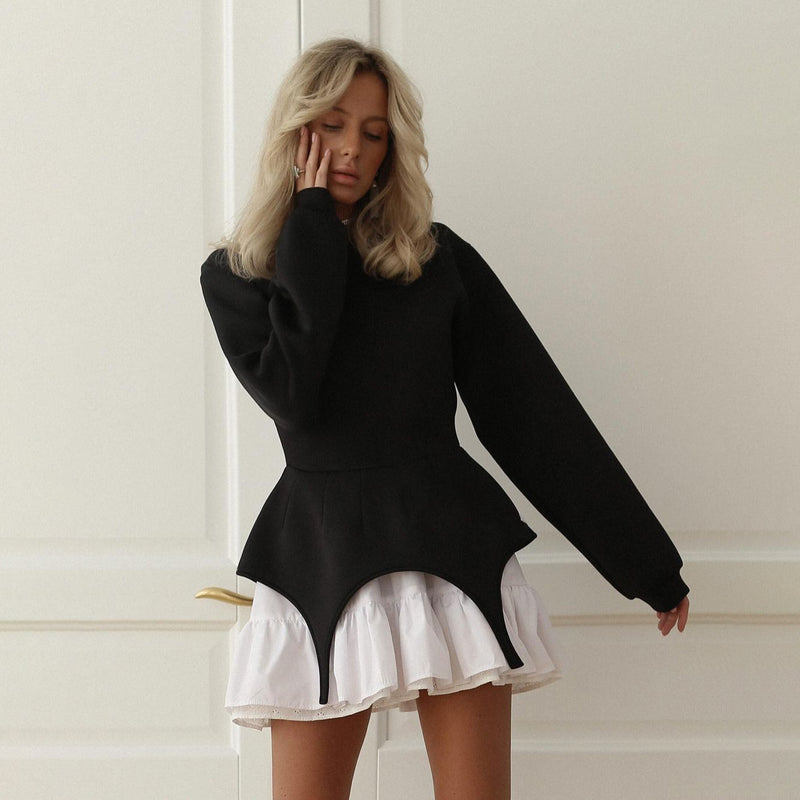 Women's Desses Dress Winter Women's round Neck Stitching Cake Dress