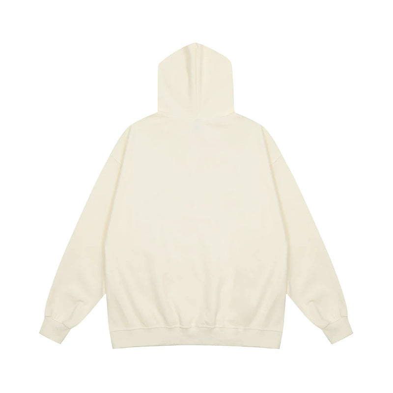 Men Hoodie Flame Letter XINGX Pullover Sweater Loose Casual Hooded Top