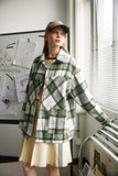 Unisex Jacket Fall Plaid Wool Coat Women's Clothing
