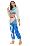 Arabian Nights Theme Dress Halloween Princess Jasmine Dancer Performance Costumes