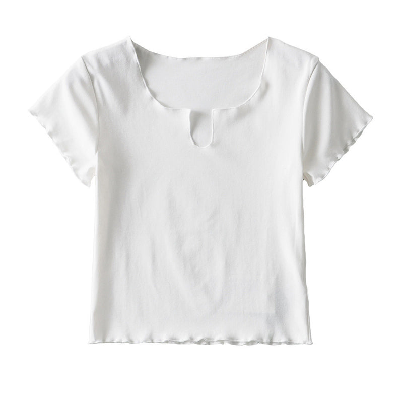 Women T-Shirt Retro Top T-shirt with Short Sleeves Women