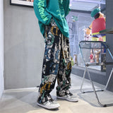 Men Sweatpants Boys Printing Stylish Versatile Loose Fashion Brand Casual