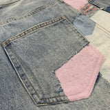 Kapital Jeans Hirata Kazuhiro smiley sticker ripped embroidery high street trendy brand denim trousers
