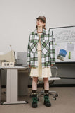 Unisex Jacket Fall Plaid Wool Coat Women's Clothing