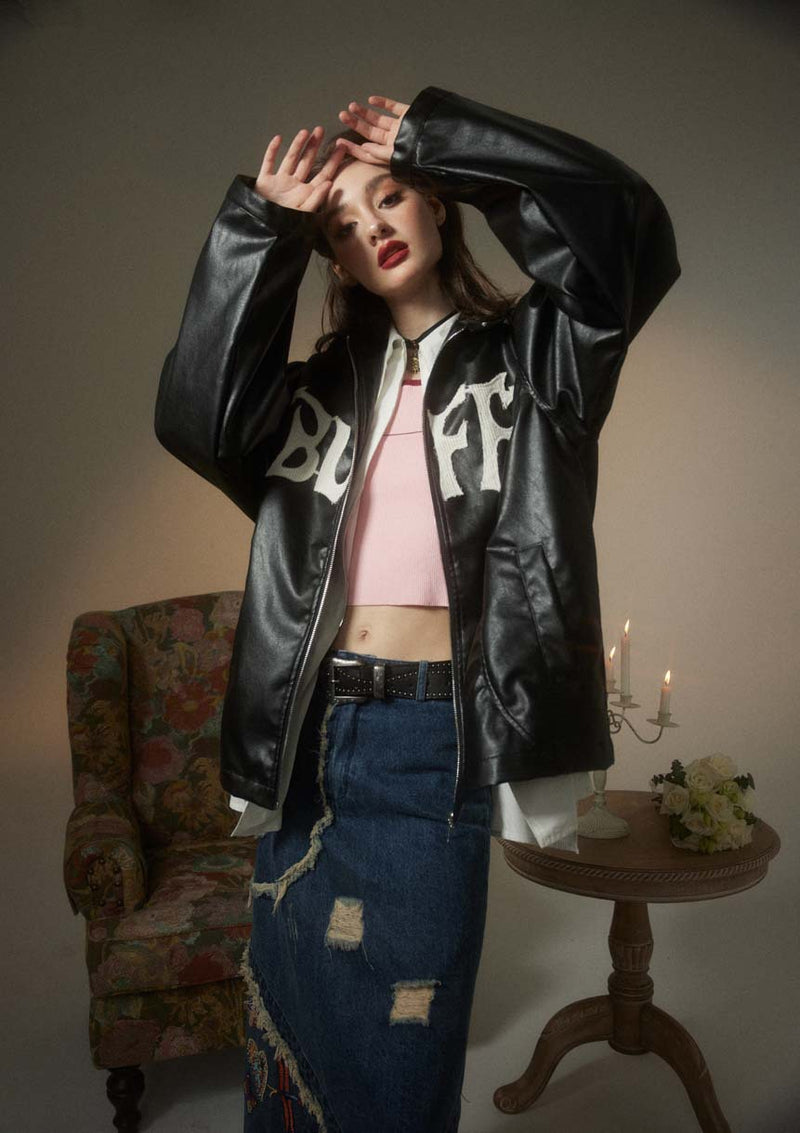 Unisex Jacket Autumn Trendy Leather Coat Women's Clothing