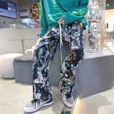 Men Sweatpants Boys Printing Stylish Versatile Loose Fashion Brand Casual