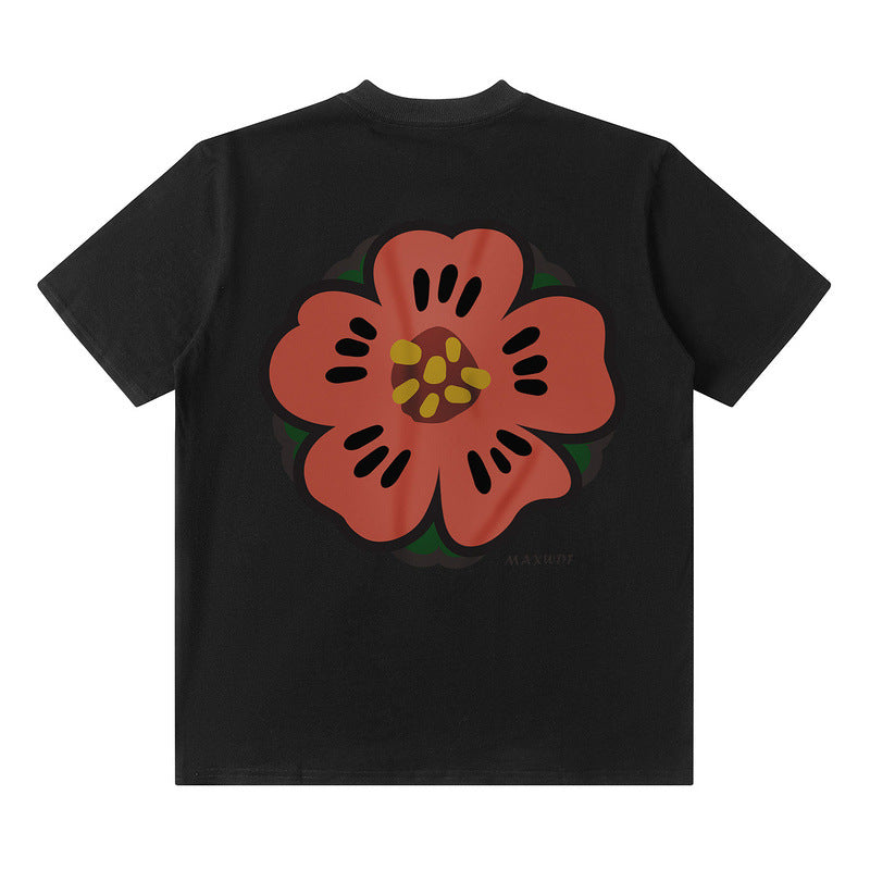 Men T Shirt Printed Short-Sleeved T-shirt Baby Boy and Girl Summer Loose Cotton