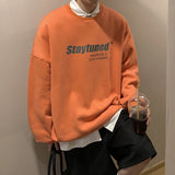 Men Hoodie Sweater Men's Long-Sleeved Autumn and Winter High Street Loose Coat Winter