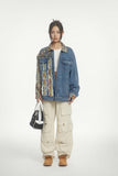Unisex Jacket Autumn Ethnic Style Denim Coat