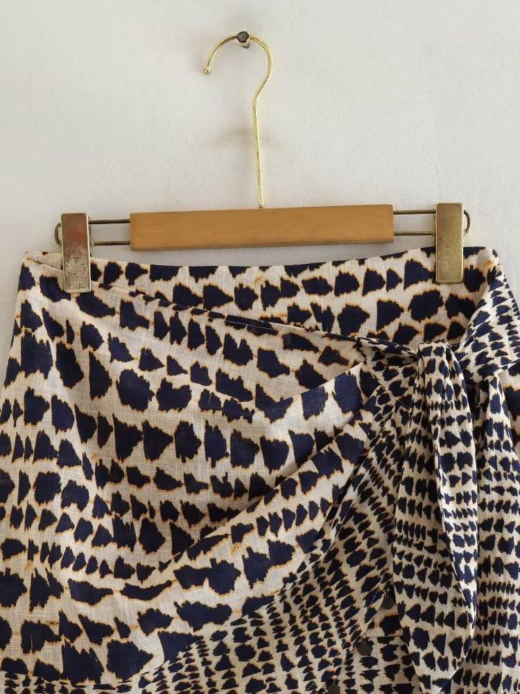 Women Skirt Summer Women's Clothing Printed Dress Mini Skirt