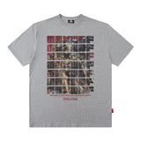 Men T Shirt Short Sleeve Printed Half Sleeve